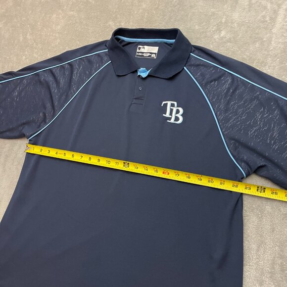 Tampa Bay Rays Blue Polo Shirt Men’s Size XL - Picture 5 of 7